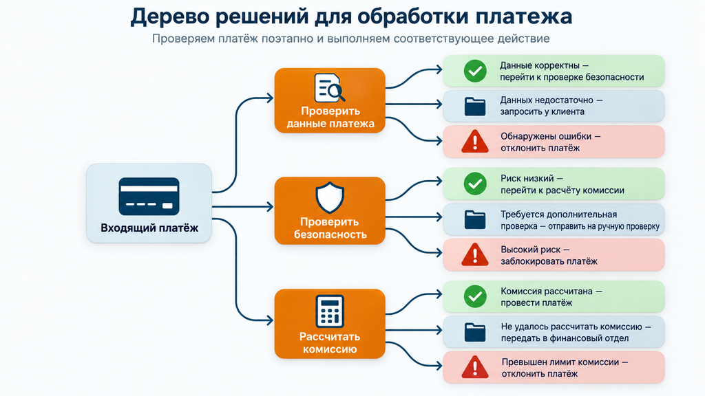 Схема действий при аресте счёта приставами: выбор ветки в зависимости от подтверждения долга, защищённых доходов и ошибок в списании
