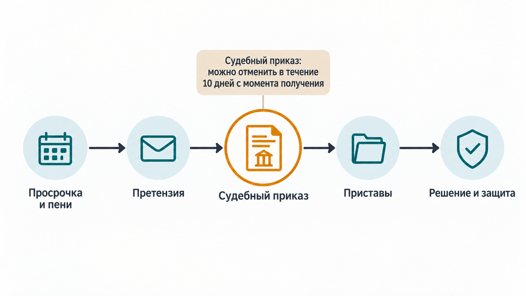 Маршрут взыскания задолженности за капремонт от начисления пени до судебных приставов с этапами и законными вариантами решения долга собственником