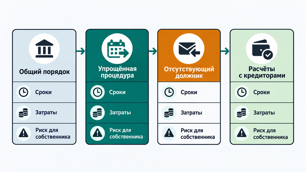 Сравнение четырёх способов закрыть ООО с долгами: сроки, затраты и риски для собственника