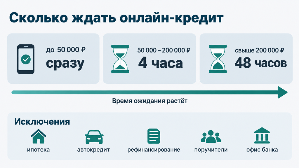 Период охлаждения при выдаче онлайн-кредитов в 2025 году: временные рамки получения средств в зависимости от суммы займа и список исключений