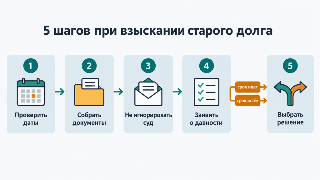 Схема из пяти шагов для законного урегулирования старого долга без паники