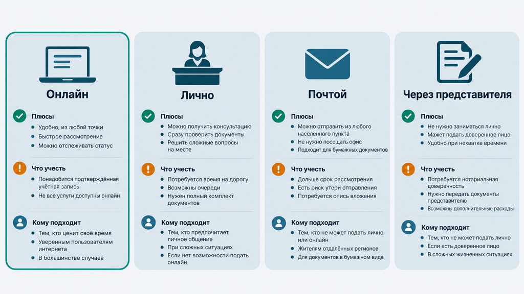 Сравнение способов подачи жалобы в ФССП: онлайн, лично, почтой и через представителя