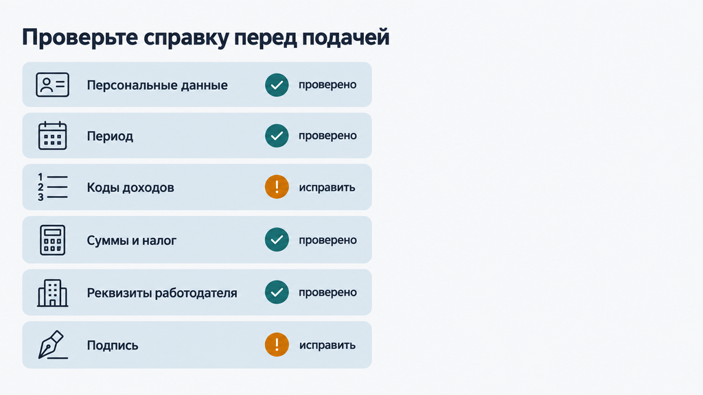 Шесть пунктов проверки справки о доходах перед подачей в банк или ведомство