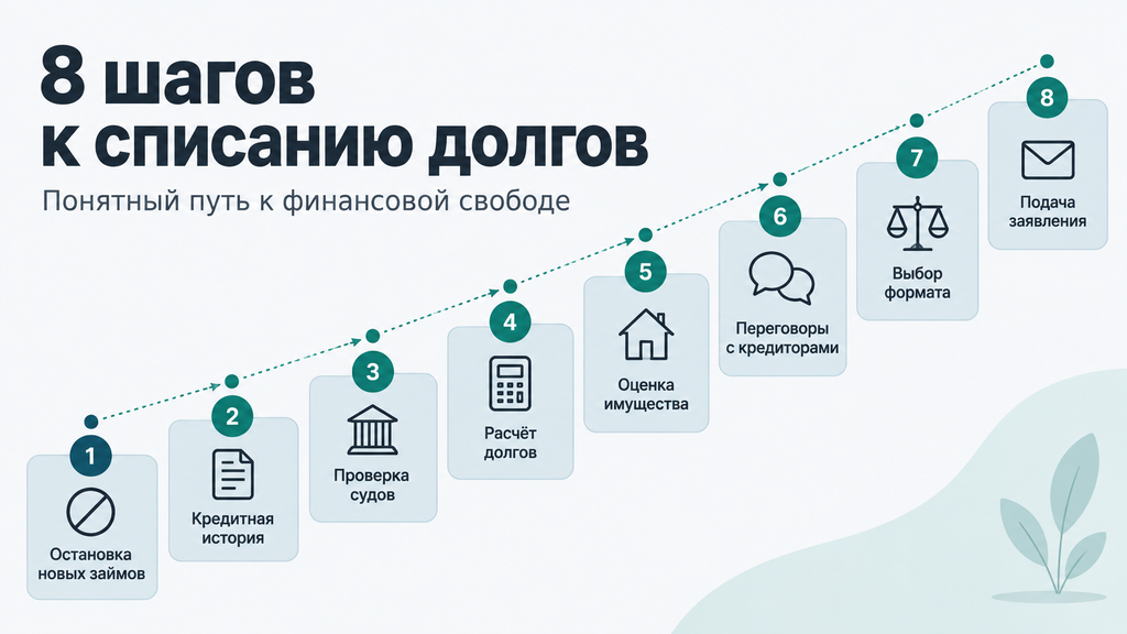 Пошаговый маршрут списания долгов по микрозаймам через процедуру банкротства